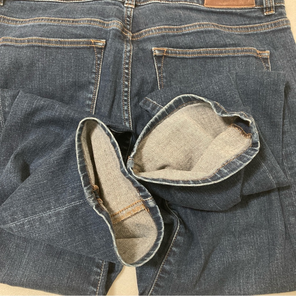 LAUREN RALPH LAUREN Women’s Premier Straight Mid Rise Stretch Blue Jeans Size 32 - Picture 5 of 16